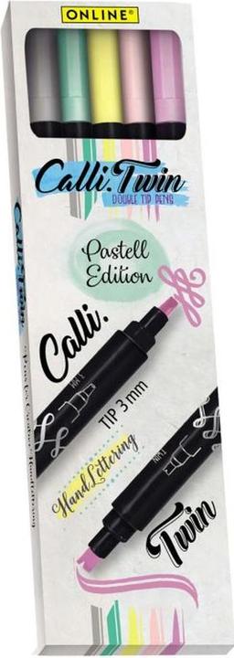 Immagine prodotto Online CALLI BRUSH TWIN - Penna in fibra (Multicolore, 5 x)