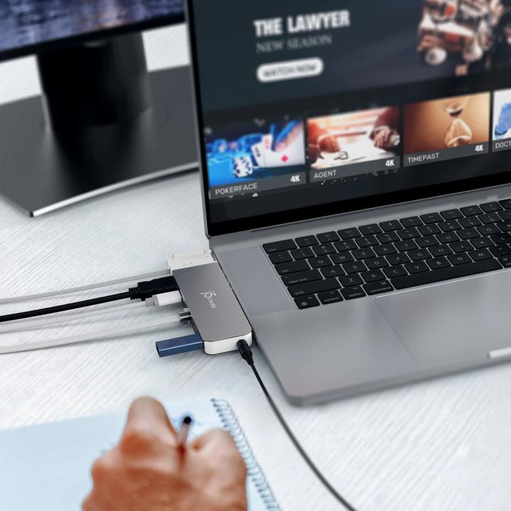 Actual product image j5Create JCD395 (USB-C, 7 Ports)
