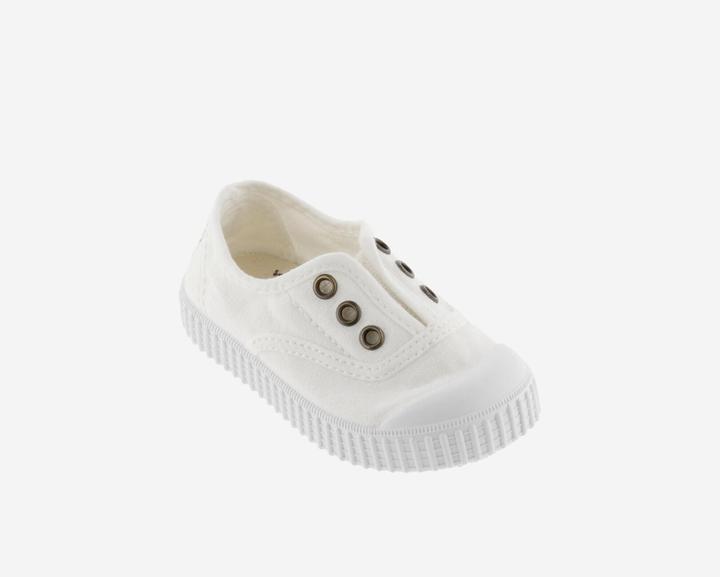 Actual product image Victoria girl's trainers 1915 anglaise toile lavée (26)