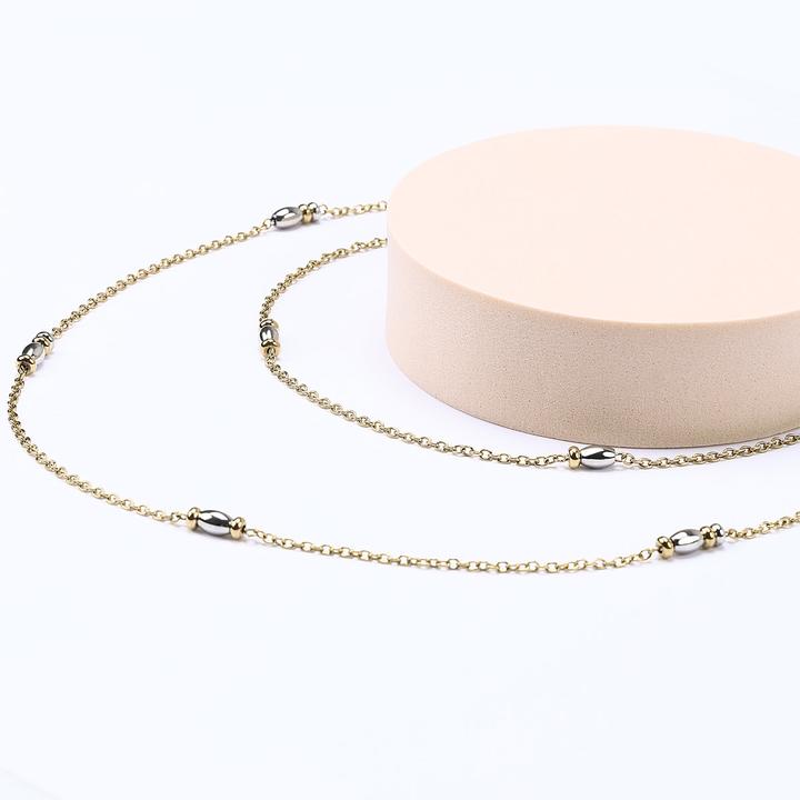 Produktbild Morellato Colori SAXQ02 Double Gold Plated Beaded Necklace (Edelstahl)