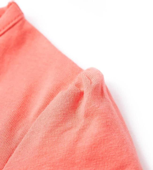 Actual product image VidaXL Children's T-shirt coral pink 128,Material: 95 % cotton. 5 (128)
