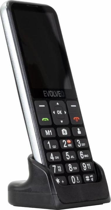 Produktbild Evolveo EasyPhone LT, mobilní telefon pro seniory s nabíjecím stojánkem (černá barva) (2.80", 2 Mpx, 4G)