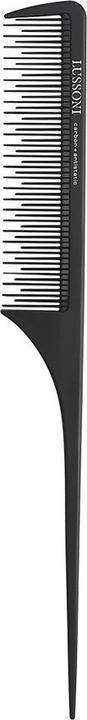 Tools for Beauty T4B LUSSONI Lift Tail Anti-Static and Shatterproof Carbon Handle Comb with Fine Tines 208