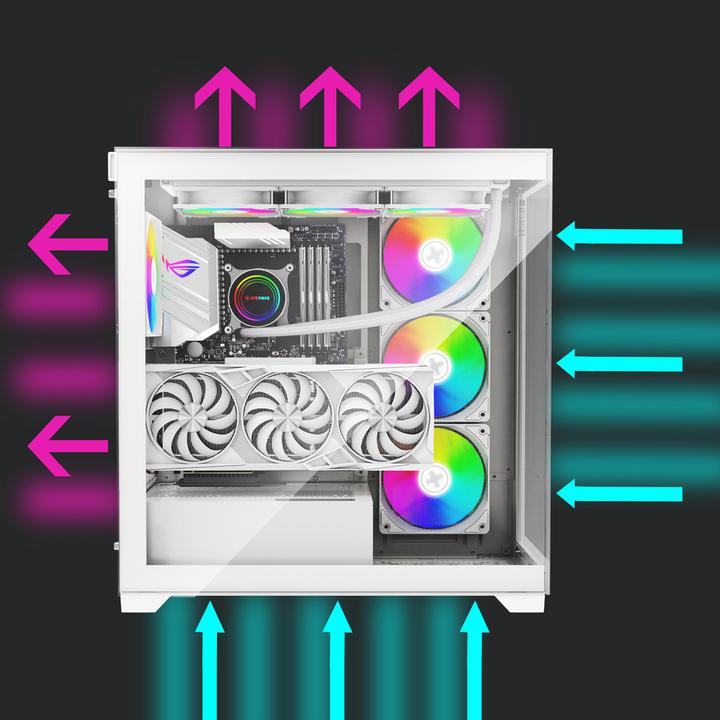 Actual product image Xilence Xilent Gleam XG271 wh (ATX, mATX, Mini-ITX)