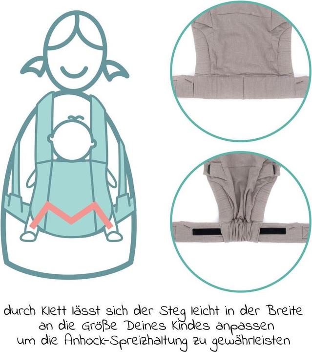 Produktbild Fillikid Babytragen & Tragetücher Babytrage Natural ab 3,5 -20 kg