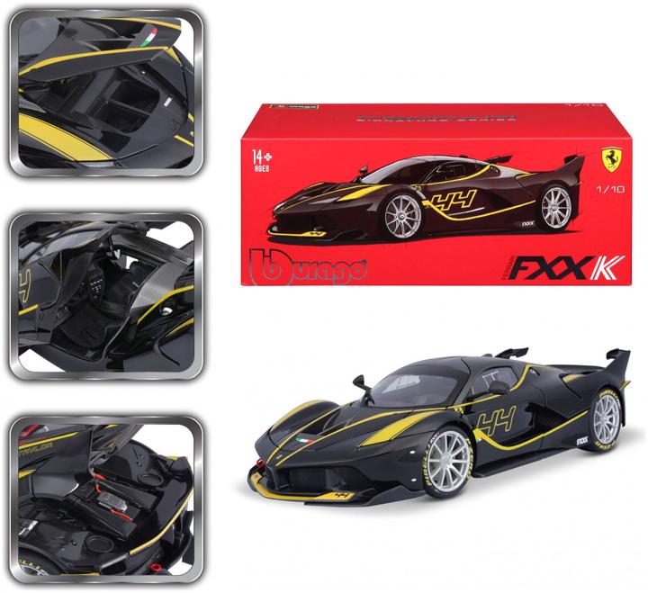 Image du produit Bburago Diecast 1:18 Signature Ferrari Ferrari Fxx K #44 Black Ages 3+ 18-16907