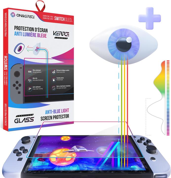 Actual product image Oniverse ONISPAB-SWIOLED game console part/accessory Screen protector (Switch OLED)
