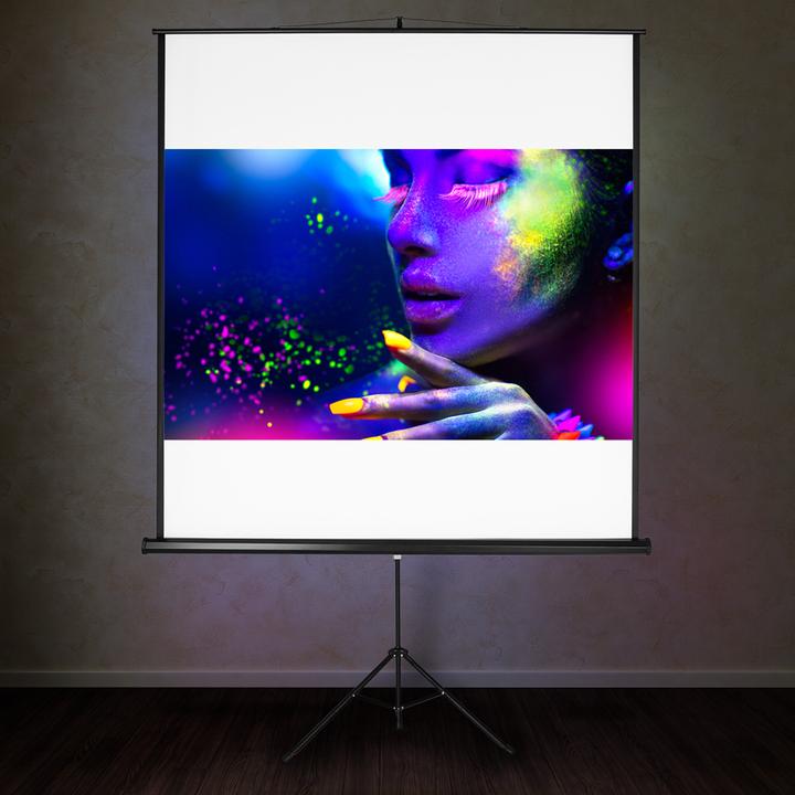 Produktbild tectake Stativ Beamer Leinwand (110.24", 1:1)