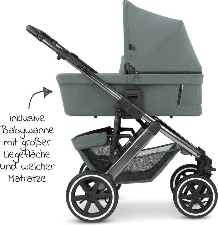 Produktbild ABC Design Kombikinderwagen Kombi-Kinderwagen Salsa 4 Air - inkl. Babywanne &