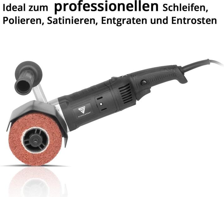 Immagine prodotto Stahlwerk SM-1500 ST satinatrice con potenza di 1.500 W e 600 - 3.200 giri/min. (Smerigliatrice a rulli, 1500 W)