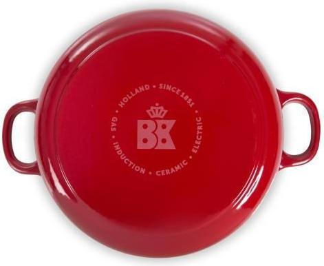 Actual product image BK Bourgogne Braadpan - 24 cm - Chili Red (24 cm, Casserole + Stewpot, Cast iron)