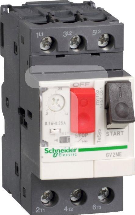 Immagine prodotto Schneider Electric Wyłącznik silnikowy 3P 0.75kW 1.6-2.5A PL (GV2ME07AP)