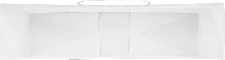 Produktbild VidaXL Kraftpapiertüten 50 Stk. mit Henkel Weiss 54x15x49 cm Papiertüte (Geschenktüte, 50 x)