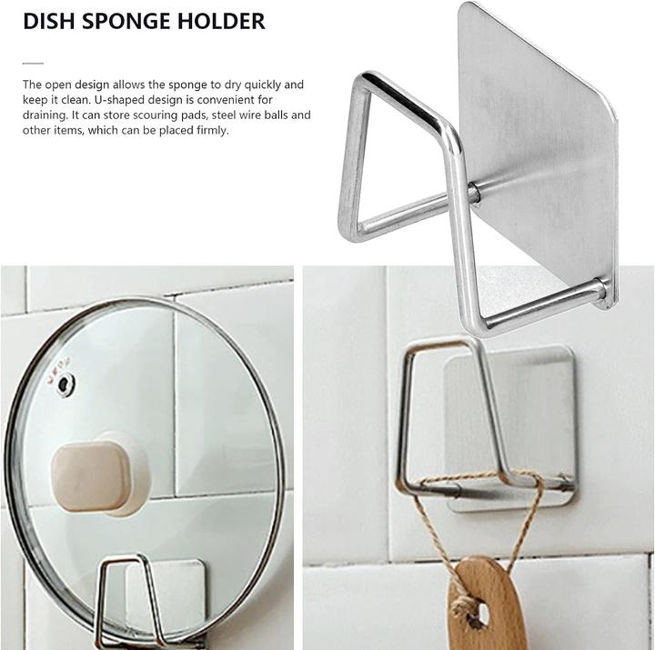 Actual product image PhoneLook Edelstahl Schwamm- und Geschirrhalter für Spülbecken, & Badezimmer
