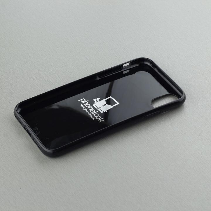 Actual product image PhoneLook Cover Rubber Black Black Red Lines (Apple iPhone XS, Apple iPhone X)