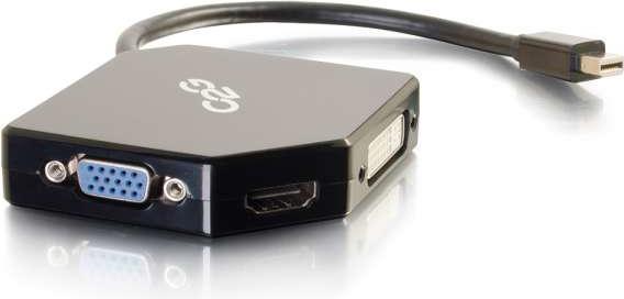 Immagine prodotto C2G Convertitore adattatore Mini DisplayPort a HDMI, VGA o DVI (HDMI, VGA, DVI, 8.30 cm)