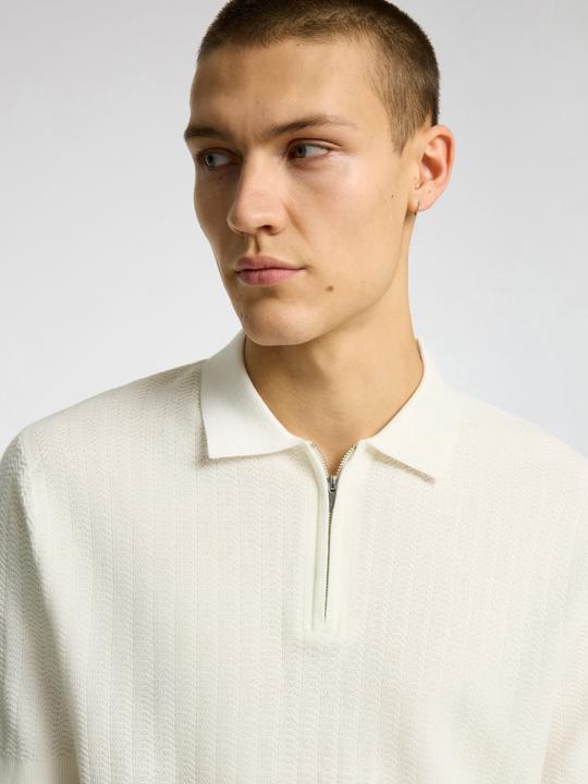 Produktbild Selected Homme Slhcran Ss Knit Structure Half Zip Polo (M)