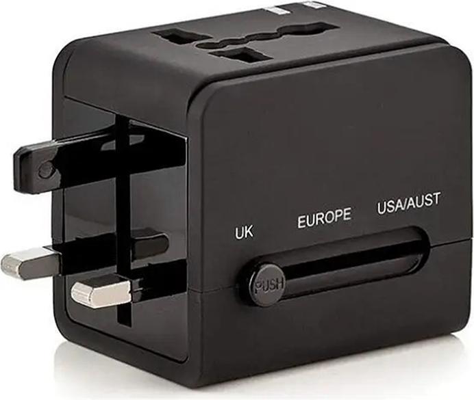 Immagine prodotto Techsuit - Travel Adapter (HHT148) - PD20W, QC, USB, Type-C, EU, UK, AUS, US - Black