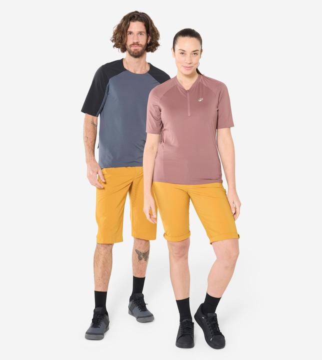 Image du produit Rockrider Short vélo unisexe réspirant, Ochre (XXL)