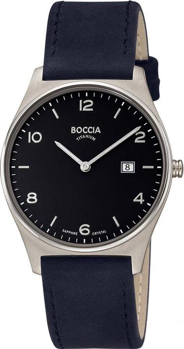 Produktbild Boccia 3655-02 Herrenuhr Titanium 38mm 5ATM (Analoguhr, 38 mm)