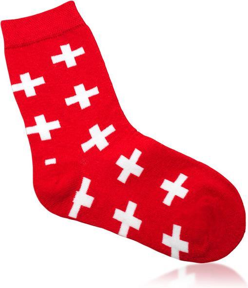 Produktbild TopSpirit Socken mit CH-Kreuz allover (3er Pack, 31 - 34)
