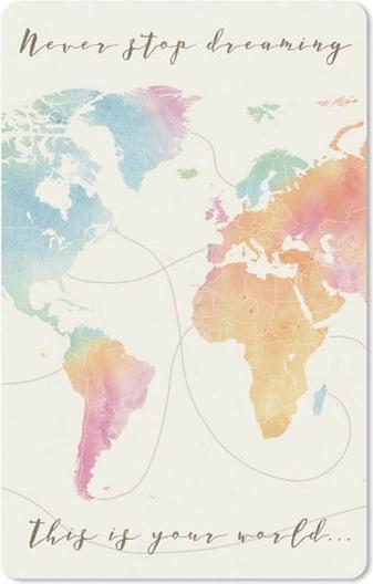 Actual product image Chic.Mic Postcard Luna Card World Map