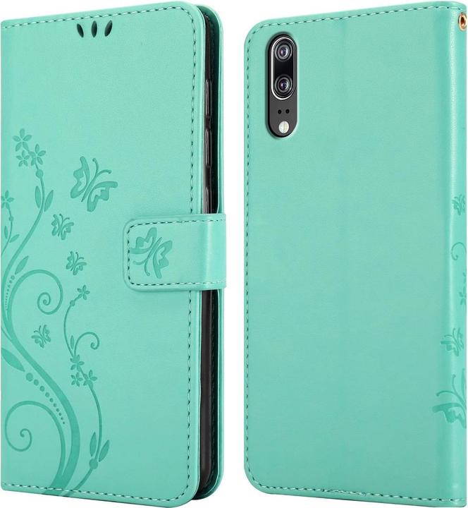 Productafbeelding Cadorabo Bloemen Boekomslag (Huawei P20)