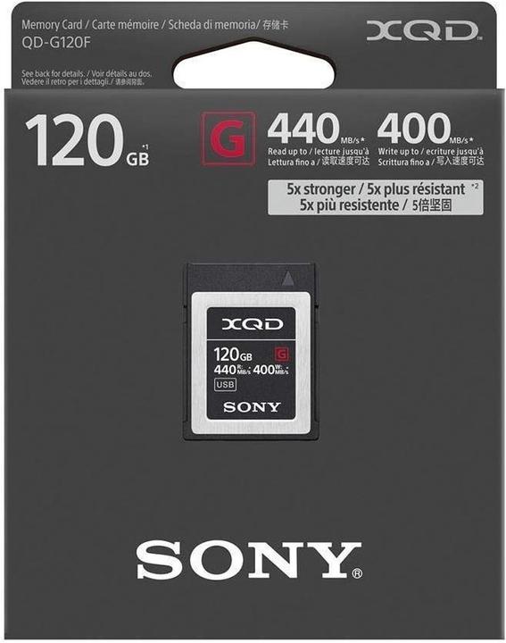 Produktbild Sony XQD G-Serie (120 GB, XQD)