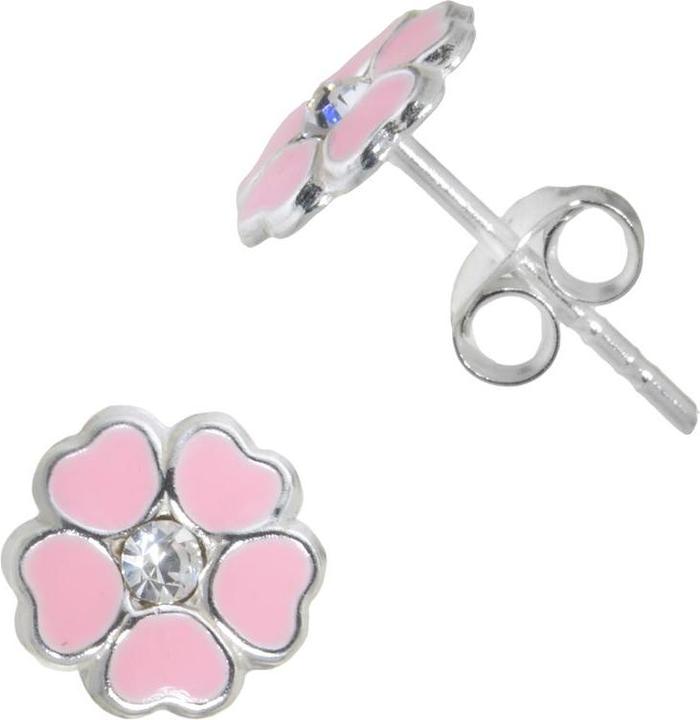 Bijouteria Kinder Ohrringe (Silber 925, Kristall, Emaille)