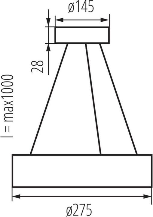Immagine prodotto Kanlux Lampada a sospensione JASMIN C E27 nero 36505 (E27)