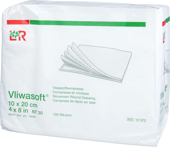 Actual product image Lohmann & Rauscher Nonwoven compresses 6-ply