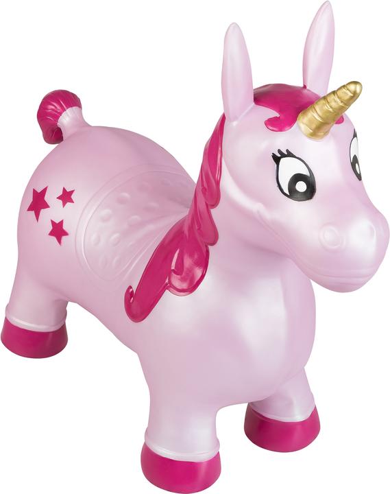 Idena Bouncy Horse Unicorn Pink with Stars