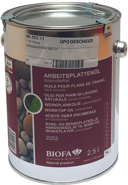 Produktbild Biofa Arbeitsplattenöl 2052 (Farblos, 2.50 l)