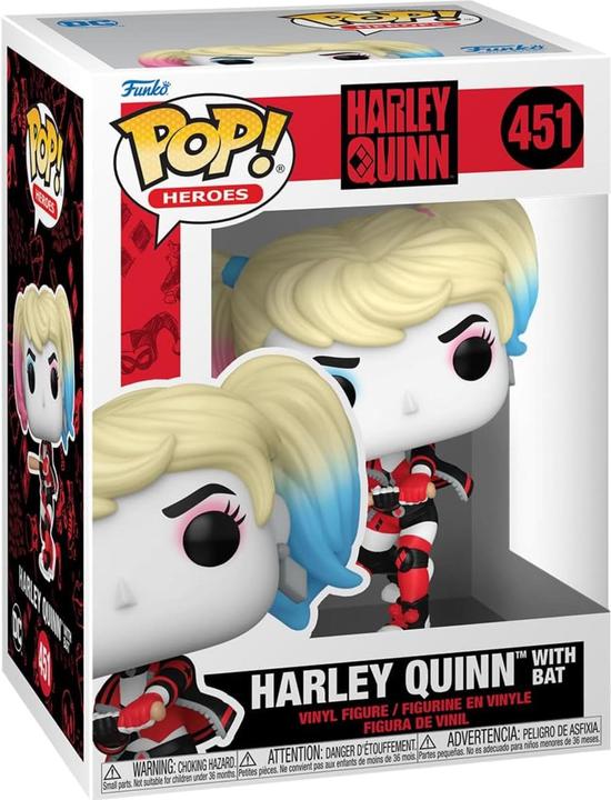 Produktbild Funko DC Comics: Harley Quinn Takeover POP! Heroes Vinyl Figur Harley with Bat 9 cm