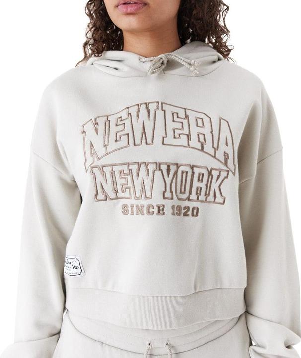 Produktbild New Era Ladies Cropped Fleece Hoody stone beige - L (L)