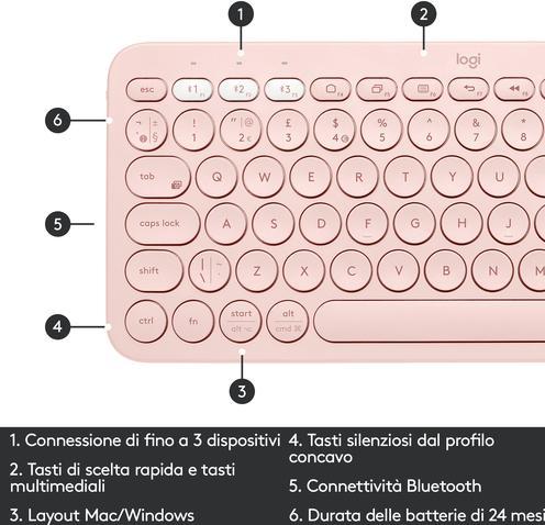 Image du produit Logitech K380 (US, Sans fil)