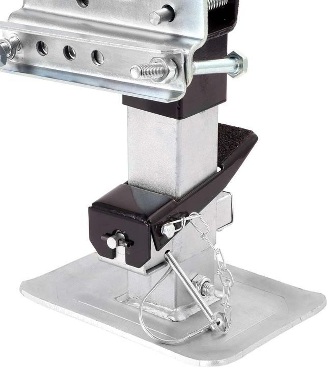 Produktbild Wiltec Stützfuss 900kg Kurbel seitlich Schwenkhalterung Abstellstütze Anhänger