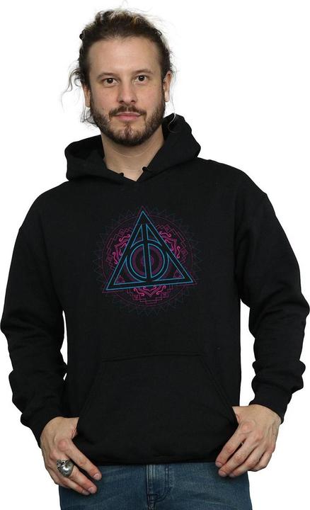 Immagine prodotto Neon Deathly Hallows Felpa con Cappuccio Uomo (XXL)