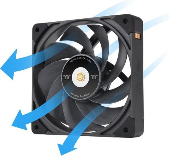 Image du produit Thermaltake TT TOUGHFAN EX12 Pro 3-Pack Swappable 120x120x25 (120 mm, 3 x)