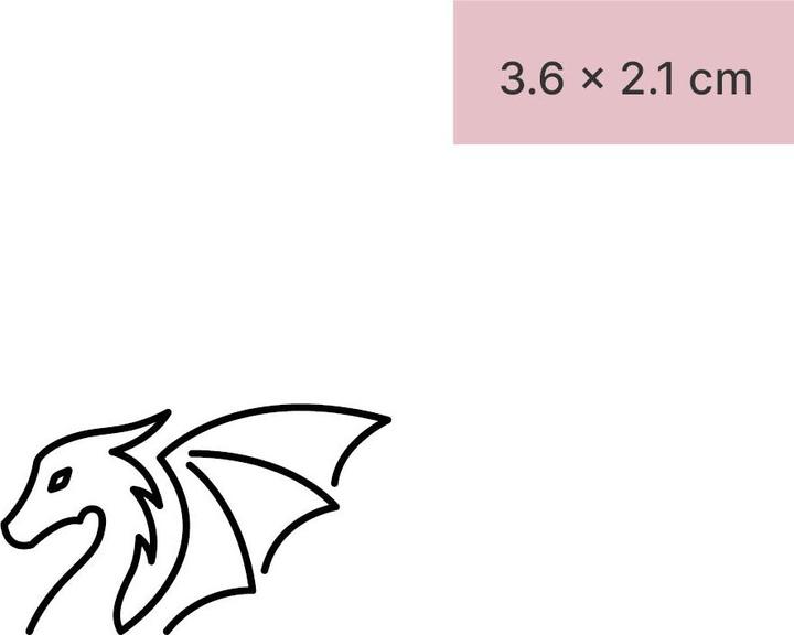 Image du produit minink Tatouage temporaire - Dragon mignon
