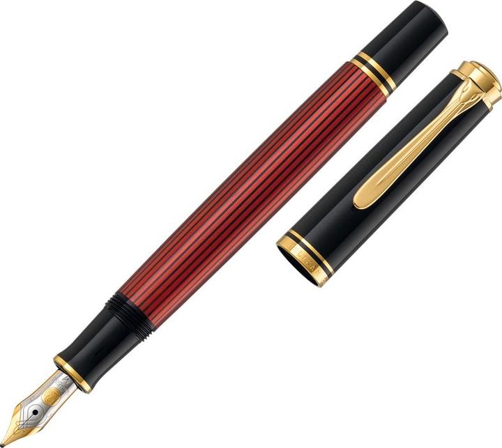 Produktbild Pelikan Füllhalter M600 Schwarz-Rot B Etui (Schwarz/Rot, 1 x)