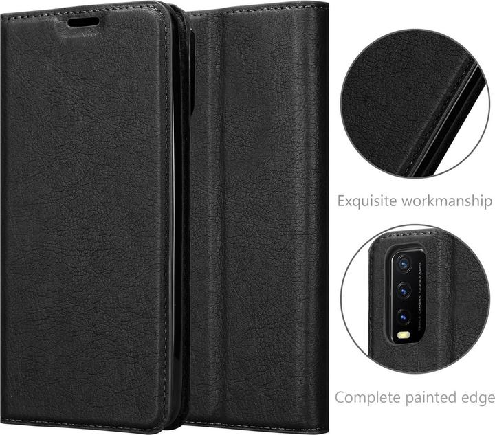 Actual product image Cadorabo Book Invisible Magnet Cover (Vivo Y20s)