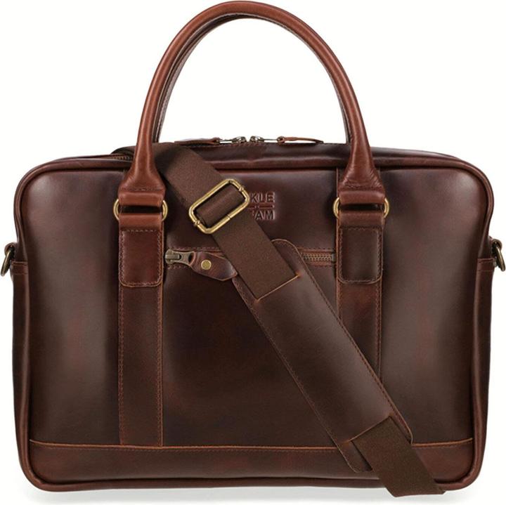 Image du produit Buckle & Seam Serviette Everett Marron/Dots