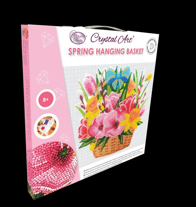 Actual product image Craft Buddy Spring, 30x30cm Crystal Art hanging basket
