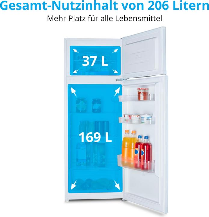 Actual product image Medion Fridge-freezer MD 37298 Right/replaceable (206 l)