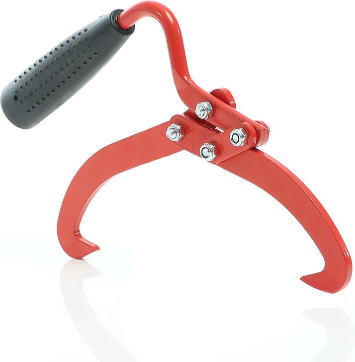 Image du produit XPOtool Pince Lève-bûches manuelle jusqu’à 75kg Aide de chargement pour Bois rond Ø19cm max. Poignée (340 mm)