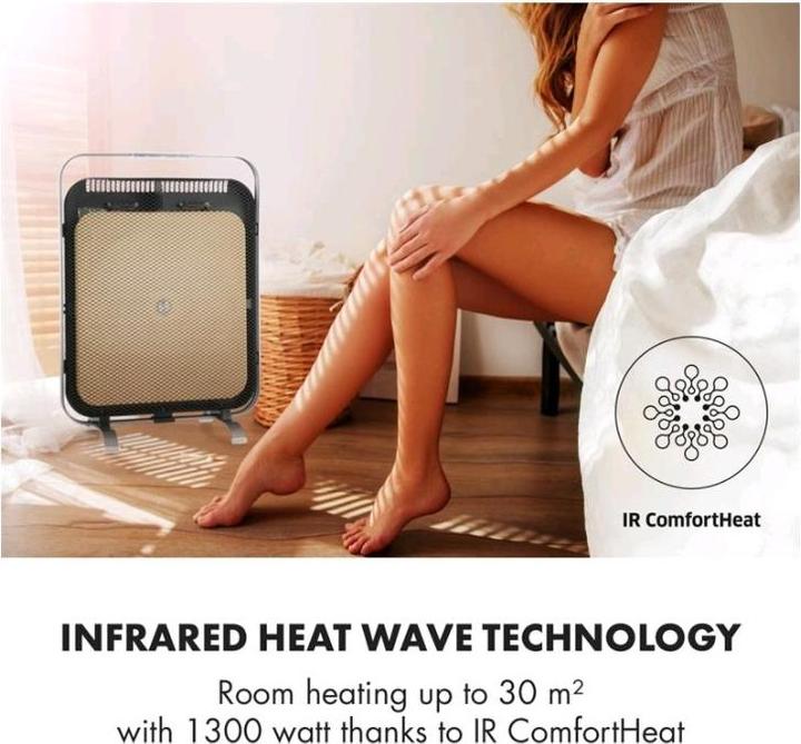 Actual product image Klarstein HeatPal Marble Blackline Heater 1300W (1300 W)
