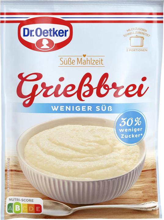 Produktbild Dr. Oetker Griessbrei weniger süss (76 g)