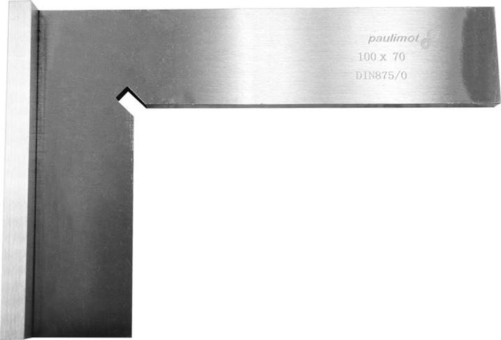 Paulimot Anschlagwinkel 90° 100 x 70 mm, DIN 875/1, rostfrei