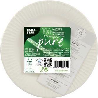 Image du produit Papstar Assiette en carton (100 x)